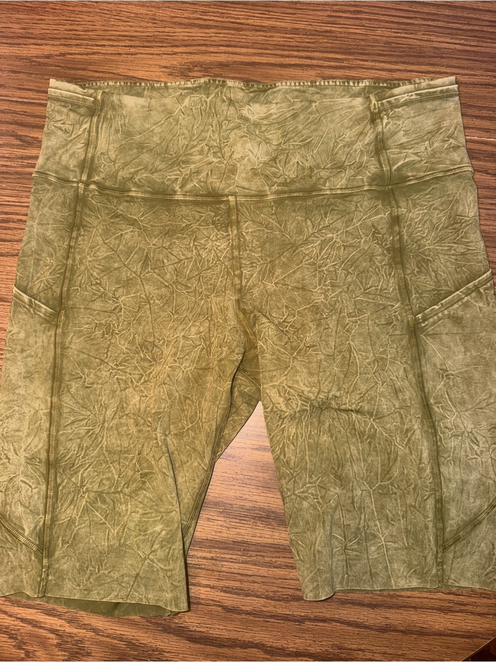 lululemon athletica Olive Green biker shorts